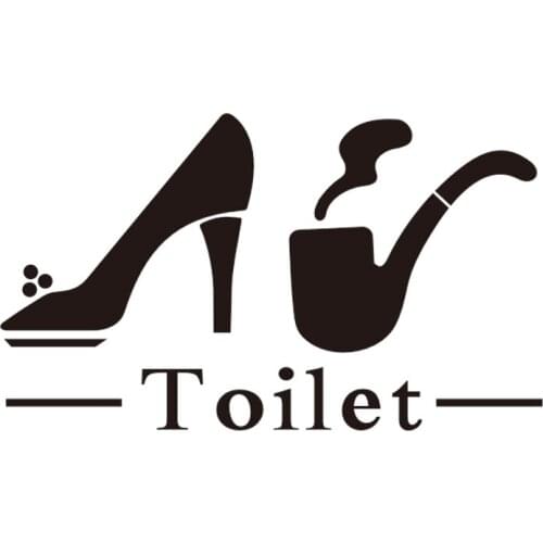 Classic style Retro Pattern Wall Sticker Bathroom door decoration Vinyl Decal for Home Decor art Decal Glass window stickers