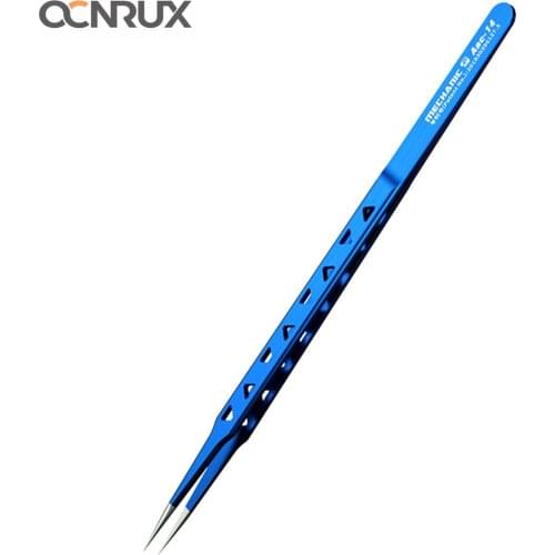 Mechanic Hollow Heat-Dissipating Tweezer Lengthened Thickened High Hardness Tweezers for Mobile Phone Motherboard IC Chip Repair