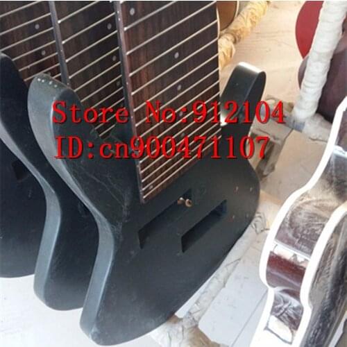 Free shipping new Big John unfinished 10 strings electric bass guitar in black for one piece F-2060
