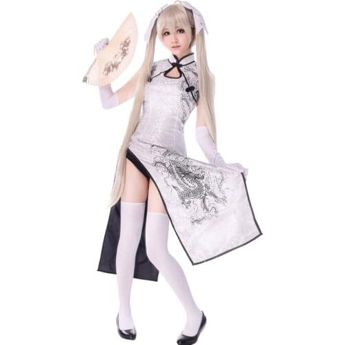 Cheongsam ordinary stage costume cosplay party cos costume female girl cute anime manga exhibition dress up cloth