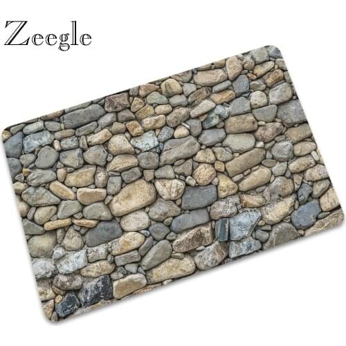 Zeegle Rubber Outdoor Mat Floor Mat Doormat Anti-slip Waterproof Bathroom Shower Mat Home Entrance Mat Hallway Decoration Rug