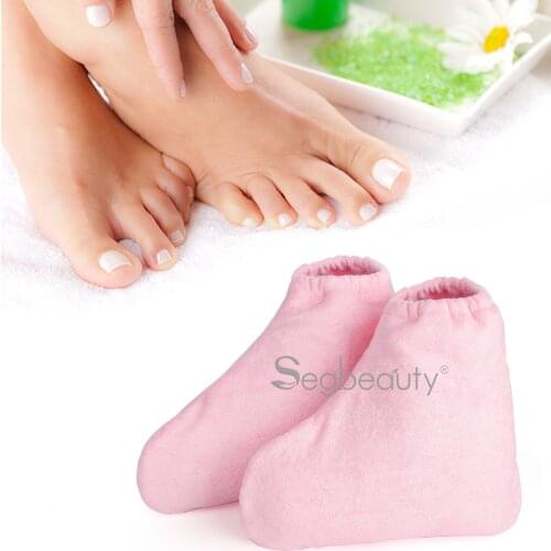 Segbeauty Paraffin Wax Heater Booties Foot Therapy Bath Wax Warmer Beauty Salon SPA Heated Wax Thermal Treatment Booties Liners