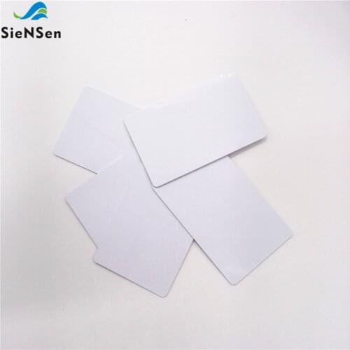 SieNSen 5Pcs/lot Professional Production of Double-sided Film ID White Access Control Card TK4100 Chip Card Printer Dedicated
