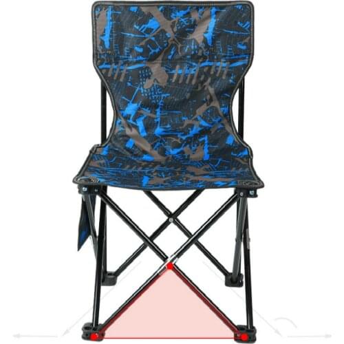 Foldable Fish Fishing Chair Outdoor Kamp Sandalyesi Mini Portable Folding Stool Oxford Cloth Fish Travel Garden Beach Picnic