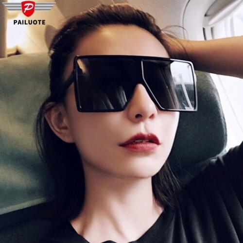 Korea Fashion Oversize Sunglasses for Women Glasses Men Goggles Vintage Square Shades High Quality Eyewear Driving Gafas De Ver