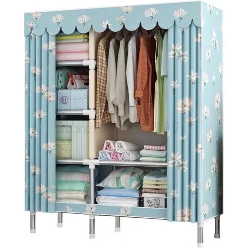 Cloth cabinet modern simple small family strong and durable dormitory rental room household storage cabinet