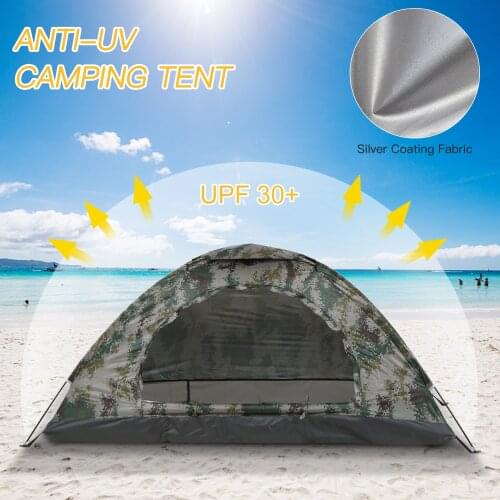 Outdoor Backpacking Tent Lightweight Camping Tent Single Layer Anti-UV UPF 30+ Portable Tent for Hiking Travelling Fishing