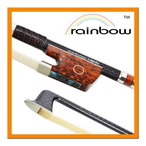 4/4 MASTER Carbon Fiber Violin Bow Silver fittings Snake wood frog TOP Performance Lightweight Well-balanced