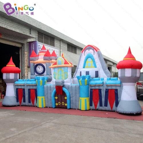 8*1.8*3.5 meters inflatable castle fence model backdrop customized advert palace wall decoration background for entrance display