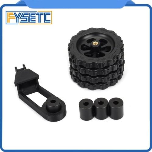 Aluminum Solid Spacer Solid Bed Mount Strain Relief Bracket +Hot Bed Upgraded Big Hand Twist Leveling Nut For CR-10/ CR10S