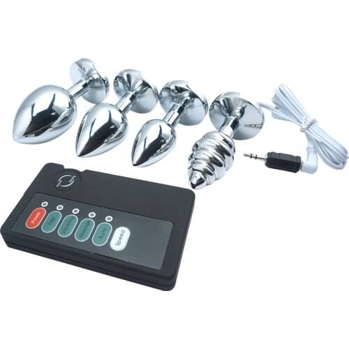 Electric shock Medical Anal Plug Anal Sex Toys Metal Thread Butt Plug Electro Power Box Prostate Massager Adult Erotic Sex Toys