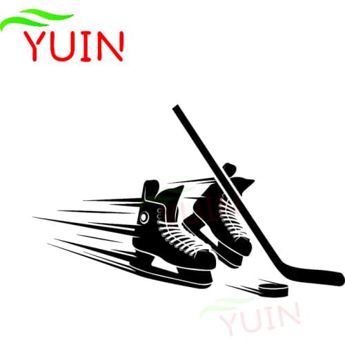 Car Sticker Coolest Hockey Shoe Decals Fashion Motorcycle Auto Parts PVC Body Bumper Decoration High Quality Sunscreen Decal