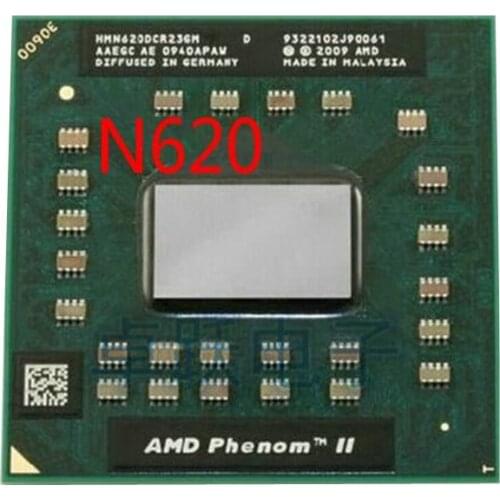 FREE SHIPPING CPU CHIPS AMD PHENOM II N620 HMN620DCR23GM A central processor cpu laptop Socket S1 2.8G 2M Dual core N 620