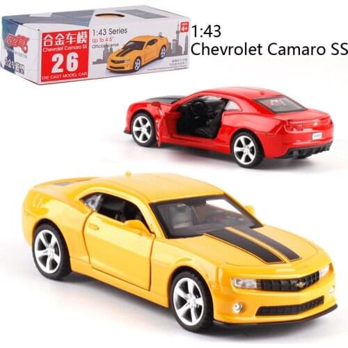 Caipo 1:43 Pull-back car Chevrolet Camaro SS Alloy Diecast Metal Model Car For Collection & Gift & Decoration