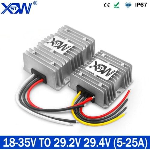 DC DC Converter Charger 18-35V 12V to 29.2V 29.4V 250A Boost Buck Voltage Regulator Constant Current Output for Battery Charging