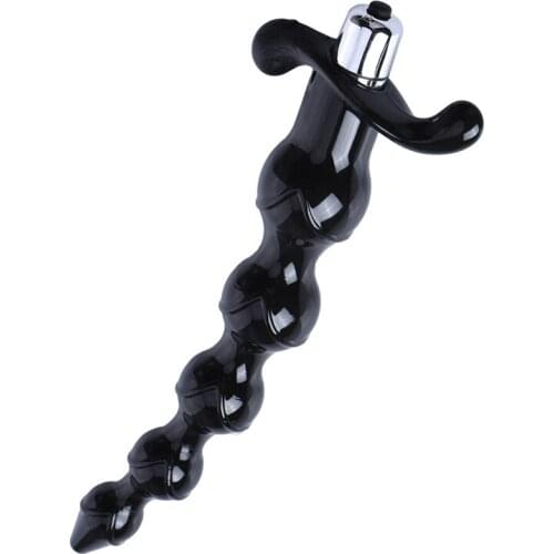 Long Anal Vibrator Silicone Anal Beads Vibration Prostate Massage Smooth Butt Plug Sex Toys For Women Men Gay Anus Sex Products