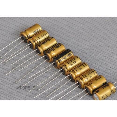 1pc Nichicon FW 10uF/100V Electrolytic Capacitors Hi-Fi Audio