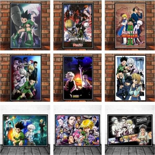 Classic Japanese Anime Canvas Painting Hunter X Hunter Posters and Prints Abstract Wall Art Pictures for Kids Living Room Decor