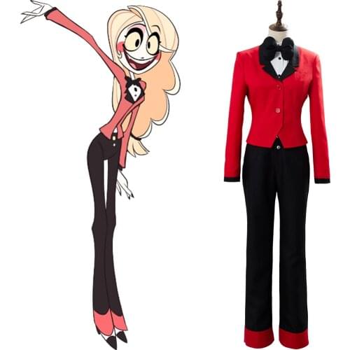 Hazbin Cosplay Hotel CHARLIE Cosplay Costume Women Suit Outfit Uniform Halloween Carnival Costume