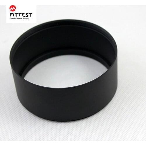 FITTEST 49mm/52mm/58mm/72mm/77mm/105mm Telephoto Metal Lens Hood with Filter Thread Mount for Nikon Canon Pentax Olympus