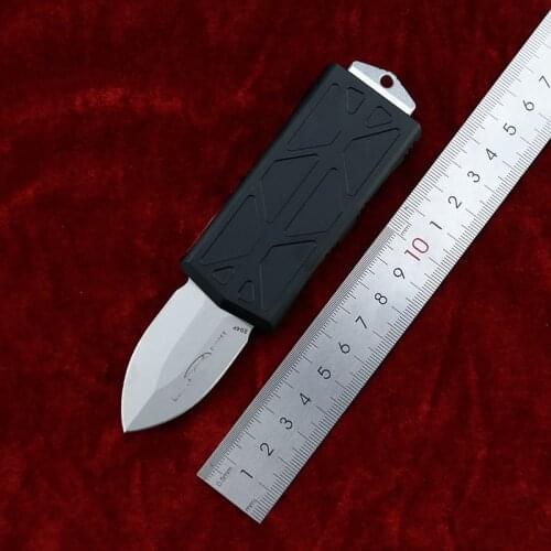 LEMIFSHE new MT Aluminium handle Mark 204p Blade Survival EDC camp hunt outdoor kitchen Tool keychain Utility pocket knife