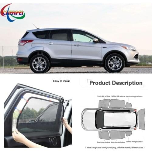 For Ford Escape Kuga Car Full Side Windows Magnetic Sun Shade UV Protection Ray Blocking Mesh Visor Car Decoration Accessories