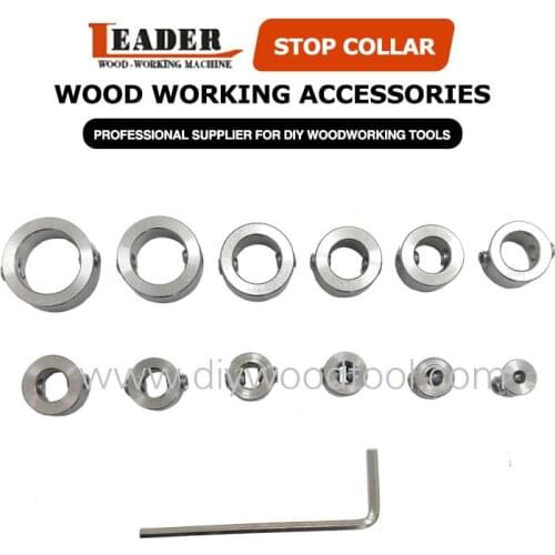 12pcs/set Stainless Steel Drill Bit Stop Collar Set, Limit Rings Stop Depth for Precise Drilling