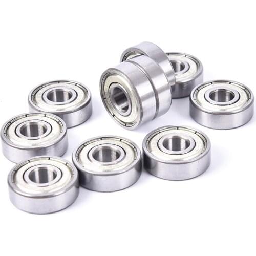 Stainless Steel Skate Skateboard Wheels Silver Bearings ABEC 7 608ZZ Shafts Bearings Roller Scooter Ball Bearings