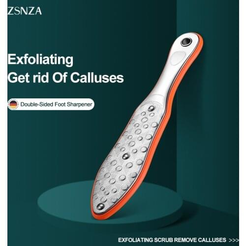 Double Sided Stainless Steel Foot Rubbing Board Pedicure File Stone Dead Skin Callus Foot Scrubber Feet Brush Foot Knife Set