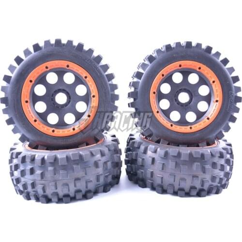 Big nail tread strong wear-resistant strong grip off-road tires for LOSI 5IVE-T ROFUN ROVAN LT KM X2 190*75mm