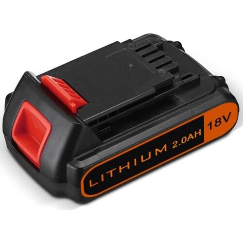 2.0Ah Lithium Battery Replacement for Black&Decker 18V BL2018 LB20 LBX20 LBXR20 20V Max Cordless Tools Rechargeable Batteries