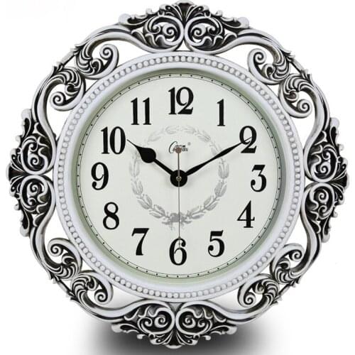 Vintage Livingroom Wall Clock Big Size Silent Luxury Round Wall Clock Creative Quartz Relogio De Parede Home Decorative DL60WC