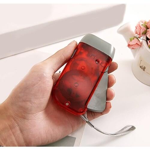 1PC LED Hand Pressing Dynamo Crank Power Flashlight Handy Press Torch Light Camping Lamp Self-powered Light Household Tool NEW