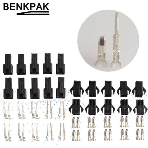 100set SM 2P Plug Male to Female Wire Connector LED connectors