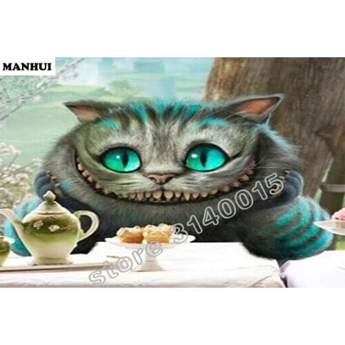 Diy Diamond Embroidery Strange cat Diamond Pattern Kits For Beadwork Full Mosaic Crafts Pictures Home Decorative BFC150