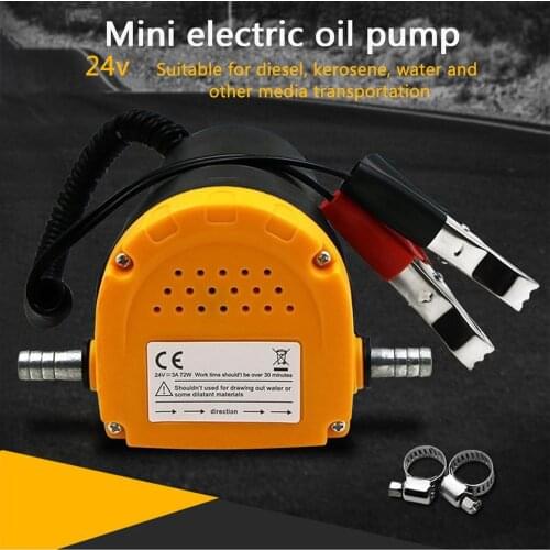 New 60W Auto Engine Oil Pump 12V/24V Electric Oil/Diesel Fluid Sump Extractor Fuel Transfer Suction Pump Boat Engine