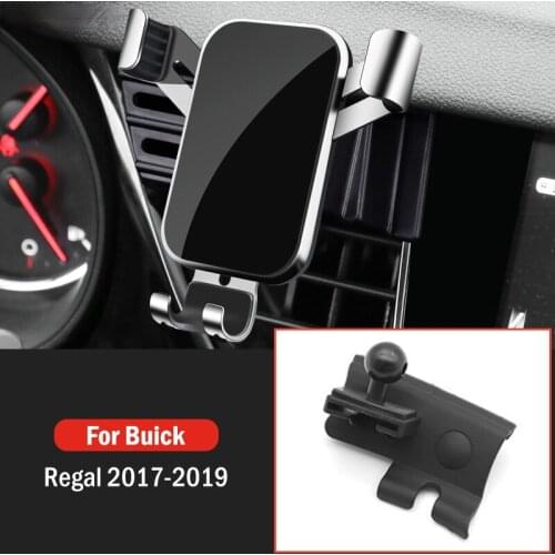 Car Mobile Phone Holder Air Vent Mount GPS Stand Gravity Navigation Bracket For Buick Regal 2017-2019 Car Accessories