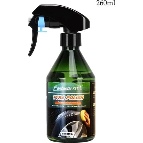 Car Tyre Gloss Polish Shine Wax Auto Tire Shiny Polishing Spray Coating Care Detailing Brightener Agent
