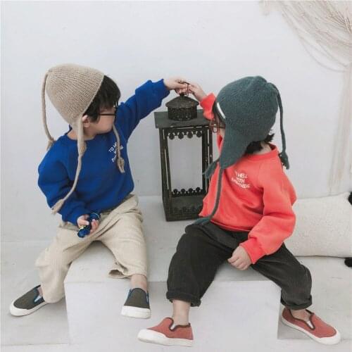 Boys Pants 2019 Spring New Korean Childrens Corduroy Plus Velvet Trousers Boys Wash Casual Trousers Soft Baby Girl Casual Pants