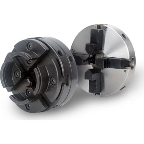 Woodworking lathe four-jaw self-centering chuck, 100mm, 150mm, round jaw chuck, flat jaw chuck, contour lathe