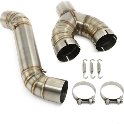 For 2009 2010 2011 2012 2013 BMW S1000RR 2014 2015 2016 S1000R HP4 Motorcycle Connector Middle Link Pipe Exhaust Muffler