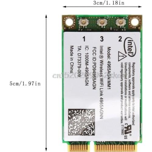 Dual Band 300Mbps WiFi Link Mini PCI-E Wireless Card For Intel 4965AGN NM1