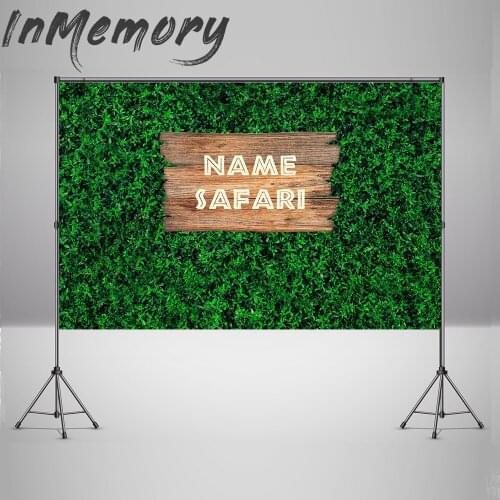 Photography Background Wild One Backdrop for Safari Baby Shower Birthday Party Green Grass Wall Customize Poster Wallpaper