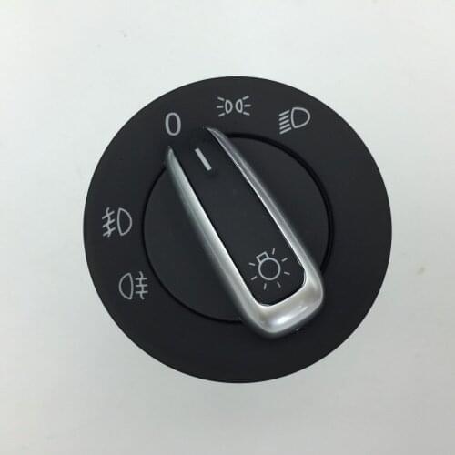 For VW Golf Jetta MK5 MK6 GTI Passat B6 Touran Tiguan Chrome Headlight Switch Fog Head Light Lamp Knob 5ND 941 431 A