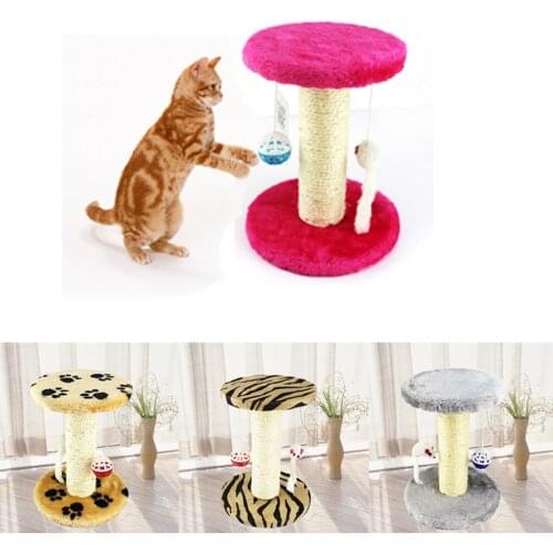 Cat Scratcher with Catnip Sisal Kitten Scratching Board W/ Fleece Cover Pet Toys