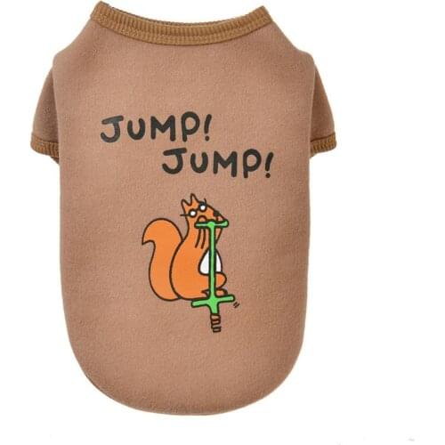 Pet Dog Puppy Winter Soft Mouse Fox Print Costume Clothes Jacket Coat Apparel