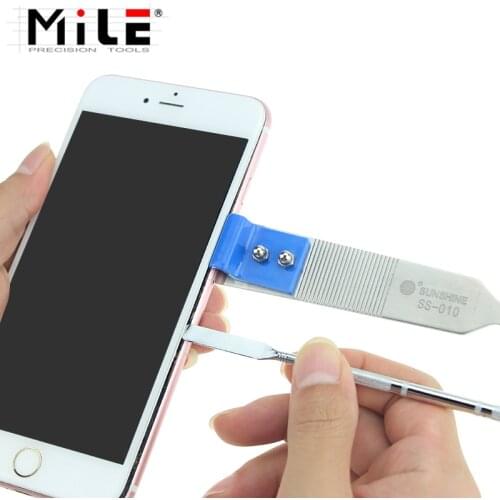 MILE Dual Ends Stainless Steel Phone Repair Disassemble Open Frame Tools For iPhone iPad Samsung Anti-Slip Design Mobile
