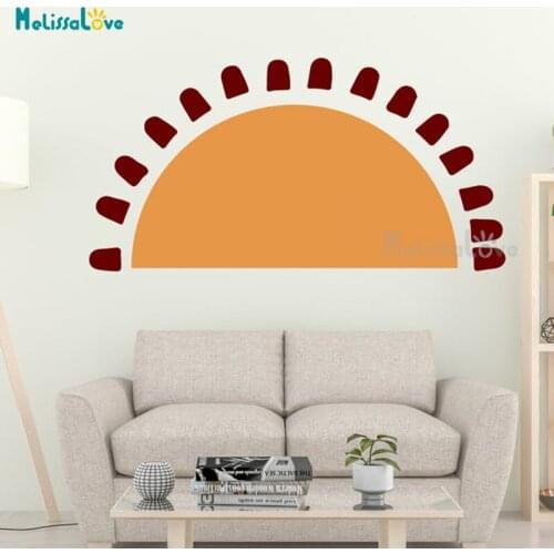 Boho Earthy Sun Decal Living Room Bedroom Nordic Style Nursery Baby Room Decor Removable Vinyl Wall Sticker BD756