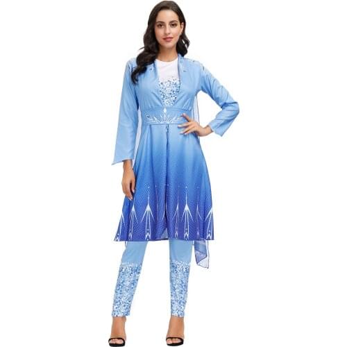 New Movie Anna Festival Cosplay Costume Full Womens dress Luxury Halloween Costume cosplay women