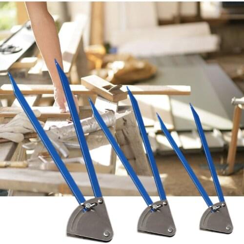 6/8/10'' Carpenter Industrial Marking Gauge Woodworking Scriber High Hardness Alloy Steel Spring Compass Angle Ruler Hand Tools
